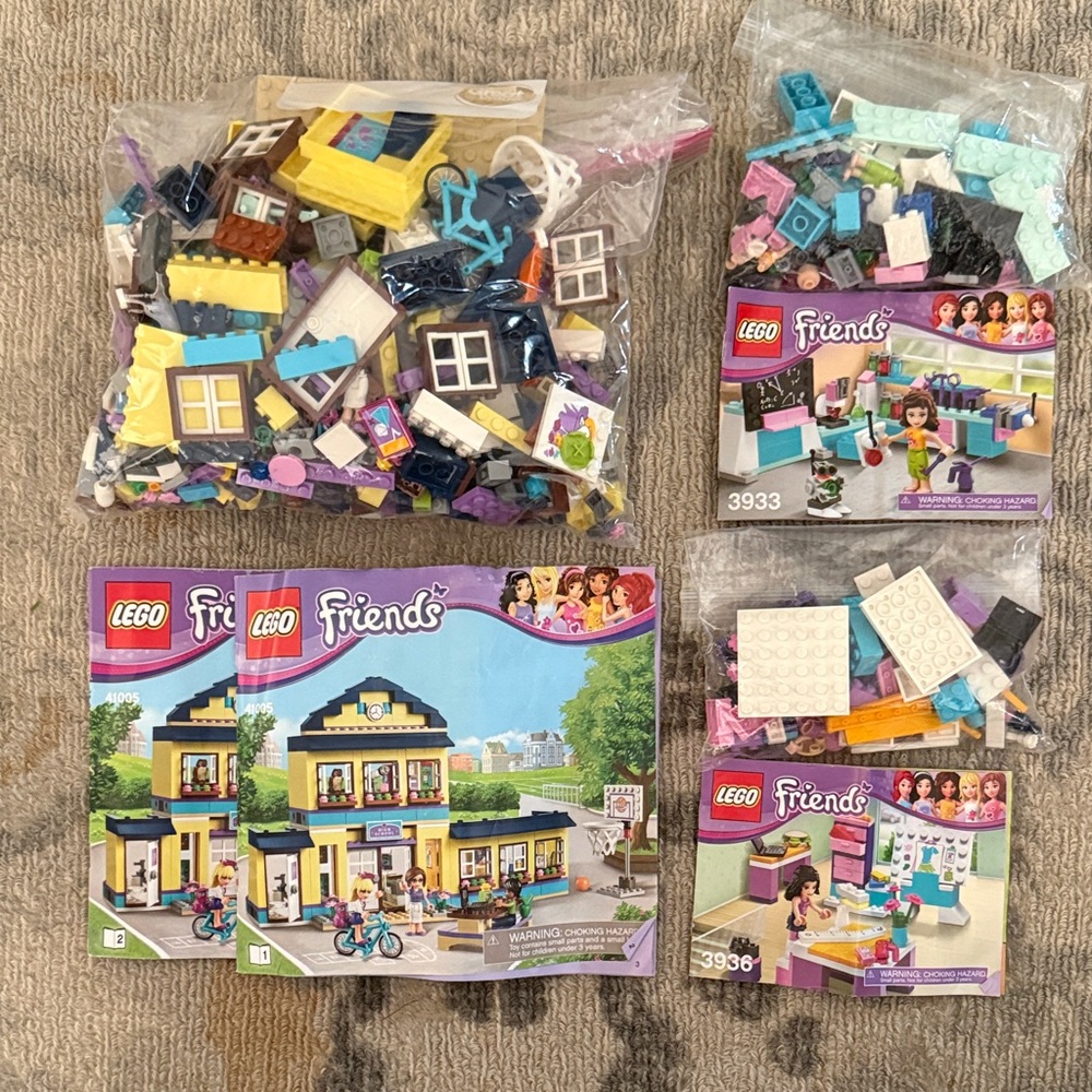 Lego Friends Heartlake High, Emma‘s Design Studio, Olivia’s Inventors Workshop